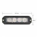 Amber led strobe, 4 x leds. R10/R65  (lw0025)
