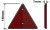 Trailer reflective triangle (mp16b)