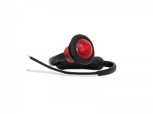 Led Autolamps 181rme Red Round Marker Lamp  12-24v