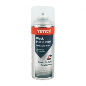 Black Metal Paint - Smooth Finish - 380ml