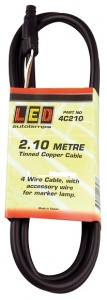 2.1m Extension cable for 100/150BARE2 lamps