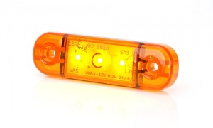 Slimline Led Amber Marker 12/24v