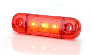 Slimline Led Red  Marker 12/24v