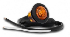 Led Autolamps 181ame Amber Round Marker Lamp  12-24v
