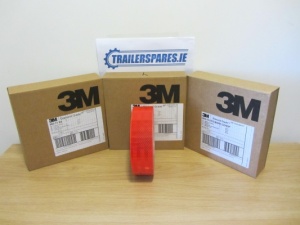 Genuine 3M ECE 104 Reflective Tape - Red.  (Sold per Metre)