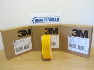 Genuine 3M ECE 104 Reflective Tape - Yellow.  (50m roll)