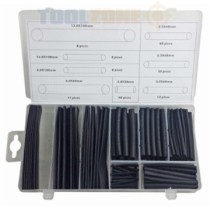 150Pc Black Heat Shrink Tubing Kit (KDPEL135)