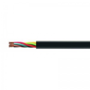 7 CORE BLACK CABLE 6 x 1mm & 1 x 1.5mm. (sold per metre) (E1408)