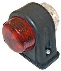 Bulb type Red & White Side Marker Light (Bulb supplied)