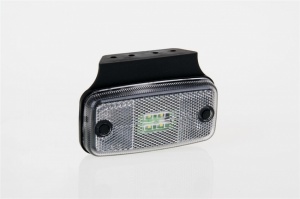 LED White front marker with bracket . 4 x leds.12/24v (ft019bk)