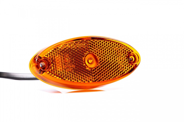 Amber LED Side Marker Light Assembly - For Ifor Williams, Brian James Trailers - Fristom FT-020