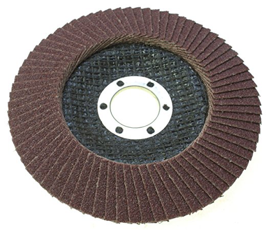 2 X Trade Quality 115mm AB011 10 Pack 4 1/2 inch 80 Grit Sanding Flap Disc