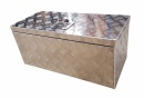 Tool Box Aluminium Chequer Plate 26x12x12'' c/w key