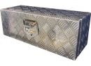 Lockable Aluminium Checker Plate Trailer Toolbox 26'' x 9'' x 9''