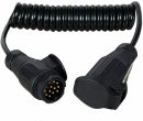 MP5896 13 Pin 2.5m Curly Extension Lead With 13 Pin Plug & 8 Pin Flying Socket