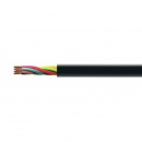 7 CORE BLACK CABLE 6 x 1mm & 1 x 1.5mm. (sold per metre) (E1408)