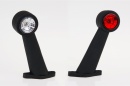 2 x Led Outline markers 12/24v - long arm