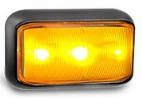 Led Autolamps 58am Amber Side Marker (3 x leds)  12-24v